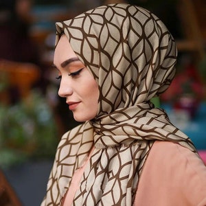 Luxury Silk Scarf Hijab Women Soft Warm Pashmina Neck Beach Stoles