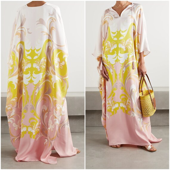 Maxi Dress Kaftan for Women silk Caftan Dress Kaftan for Woman