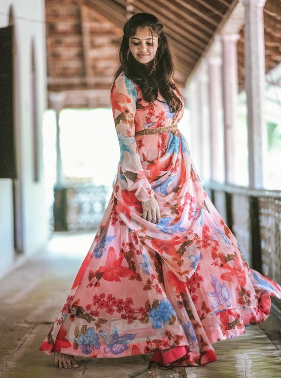 Yellow Belted Anarkali | Indian fashion dresses, Fashion, Indian fashion