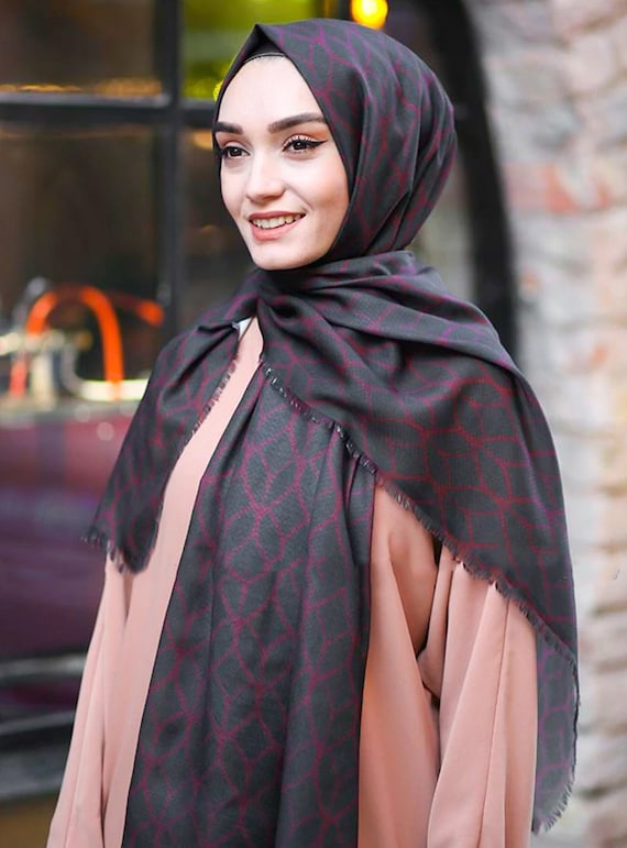 ALLTHEWAYTIME Black Hijab Turban Jersey Hijab Turkish Hijab Pashmina Cotton Printed Women Stoles Scarf Shawl/Scarf/Scarves