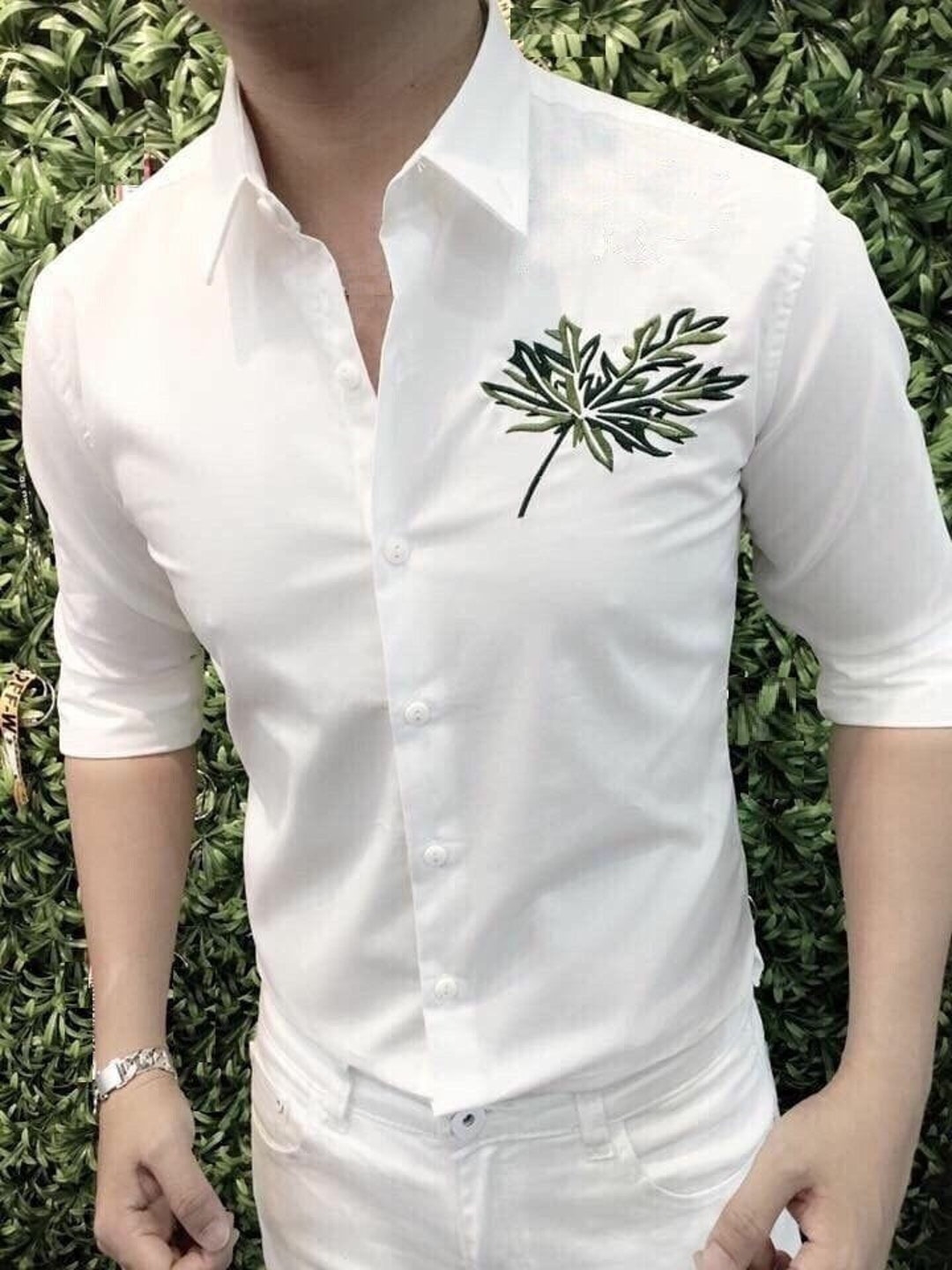 Ethnic Embroidered Men's Shirt Formal Button up Shirt Ethnic ...