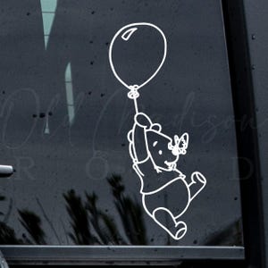 Winnie The Pooh Decal, Pooh Decal, Vinyl Decal, Pooh Face Decal, Pooh Stickers, Disney Decal, Custom Decal, Laptop Decal, Disney Vinyl Decal
