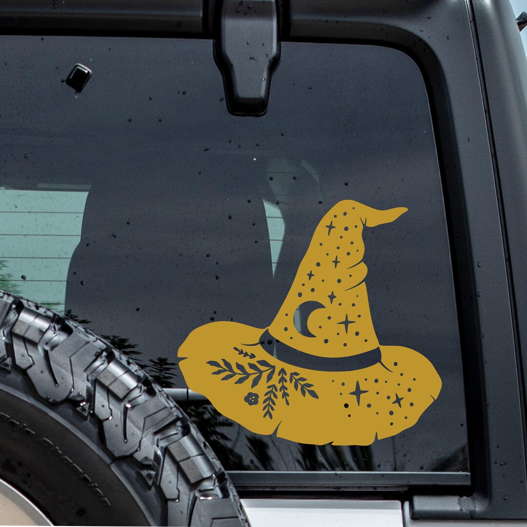 Witch Hat Decal, Witch Decal, Witch Car Decal, Witch Truck Decal, Witch Car Decal, Truck Decal