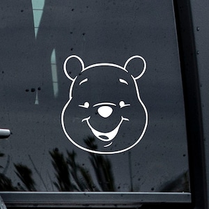 Winnie The Pooh Decal, Pooh Decal, Vinyl Decal, Pooh Face Decal, Pooh Stickers, Disney Decal, Custom Decal, Laptop Decal, Disney Vinyl Decal