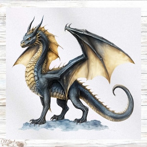 Printed Fabric Panel - Dragon  Fabric Panel - Quilt Panel - Quilting Fabric - Print on Fabric - Small Quilt Panel -Panel for Quilting