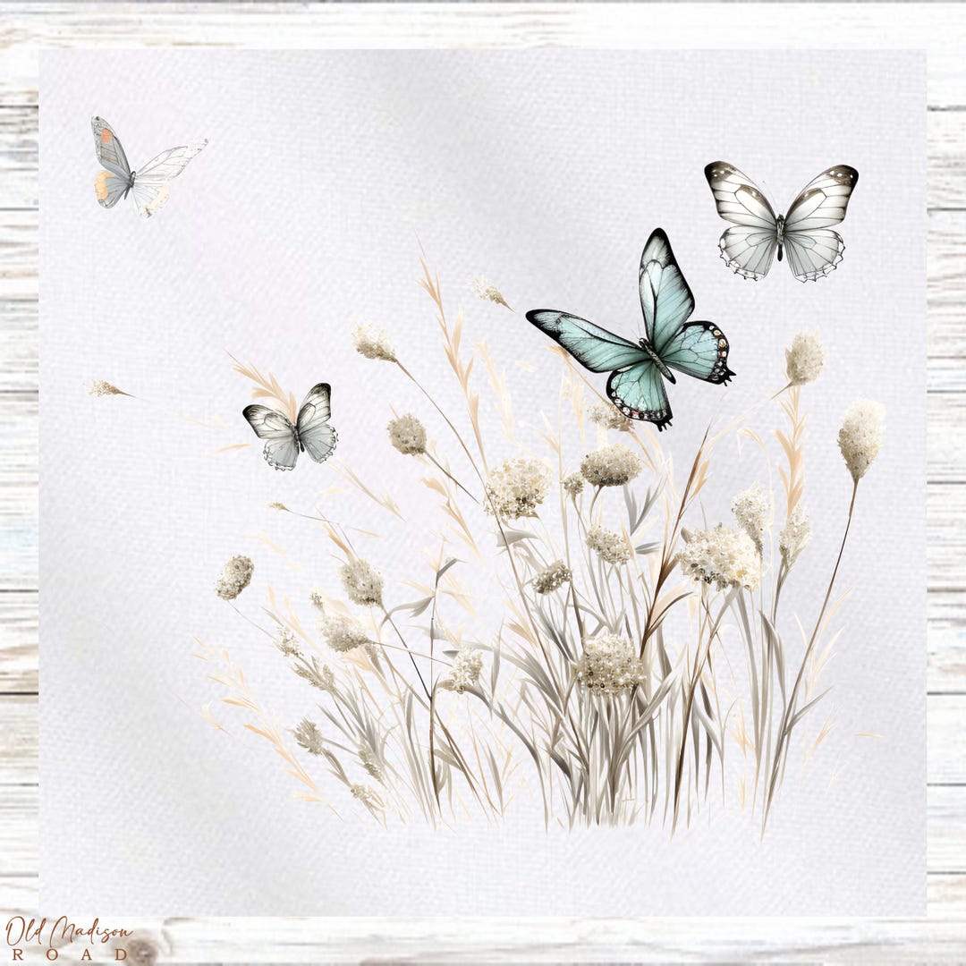 Spring Fabric Panel Patterns Spring Flowers Fabric Panel - Butterfly Fabric Panel-quilt Panel ...