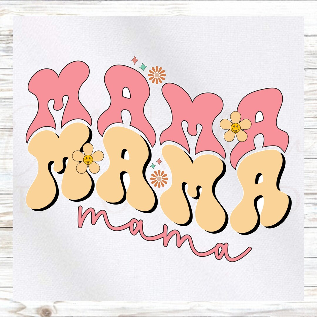 Mama Panel Mama Fabric Panel - Fabric Panel - Mama Flowers Fabric Panel ...