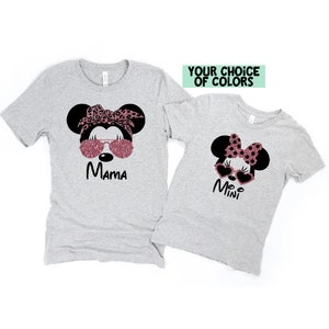 Minnie Mouse Mommy and Me Shirtsdisney Mama and Disney Girl - Etsy