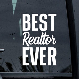 Realtor Decal, Real Estate Agent Decal, Real Estate Agent Sticker, Real Estate Agent gift, Real Estate Agent Contact Information