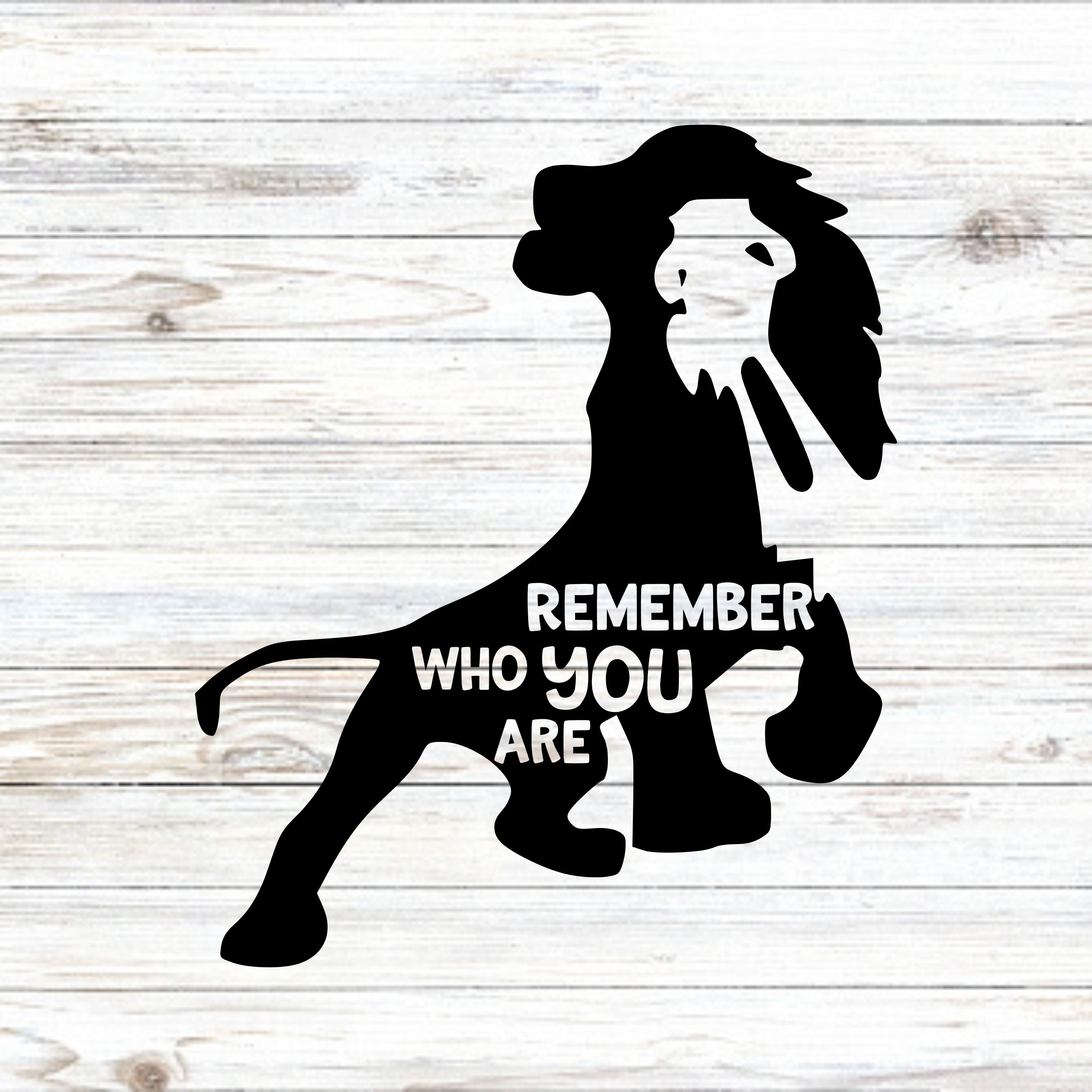 Lion King Decal Remember Who You Are Decal Vinyl Decal Etsy