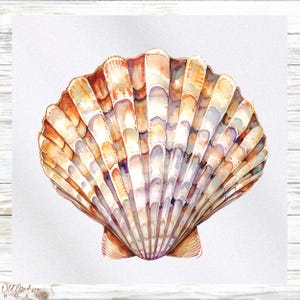 Ocean Themed Fabric Panel - Seashell Fabric Panel- Quilt Panel - Quilting Fabric - Print on Fabric - Small Quilt Panel - Panel for Quilting