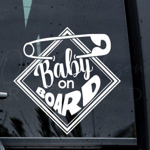Baby on Board - On Board Decal - New Baby Decal - On Board Bumper Sticker - New Mom Decal - Baby Decal