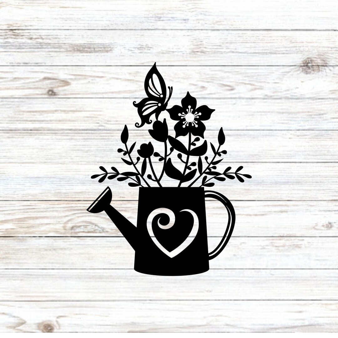 Floral Garden Decal Garden Vinyl Decal Garden Car Decal Etsy