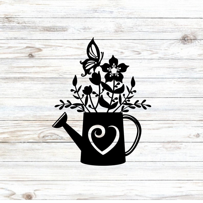 Floral Garden Decal Garden Vinyl Decal Garden Car Decal Etsy