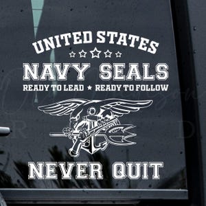 Veteran Decal - Navy Seals Decal - America Decal - Patriotic Car Decal - Car Decal - Truck Decal - Military Decal- Veteran Decals