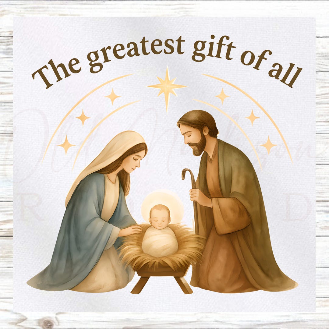 Christmas Fabric Panel - the Greatest Gift of All Fabric Panel - Quilt ...