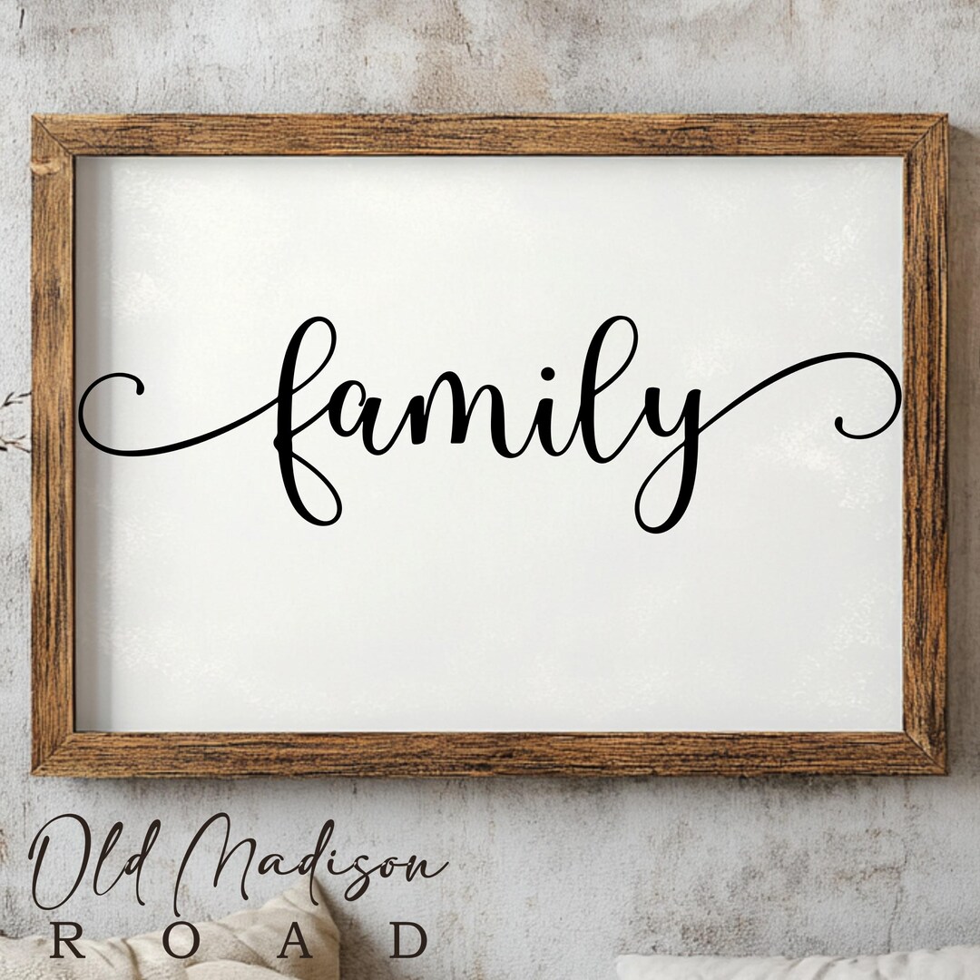 Family Things Sign Sticker Family Sign Making Decal - Wall Decal - Door Decor - Wall Stickers ...