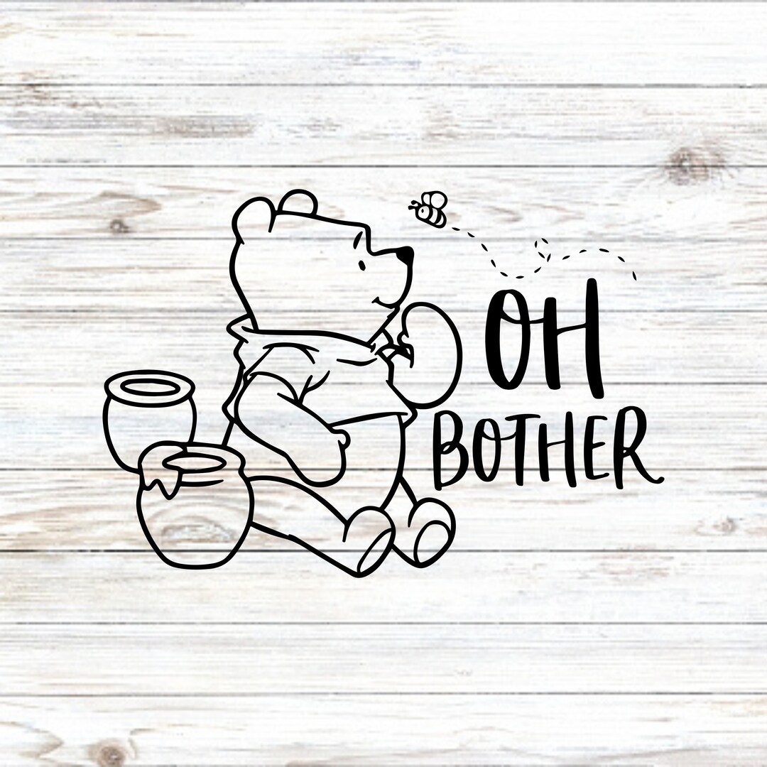Winnie the Pooh Decal, Decal, Vinyl Decal, Pooh Stickers, Disney Decal