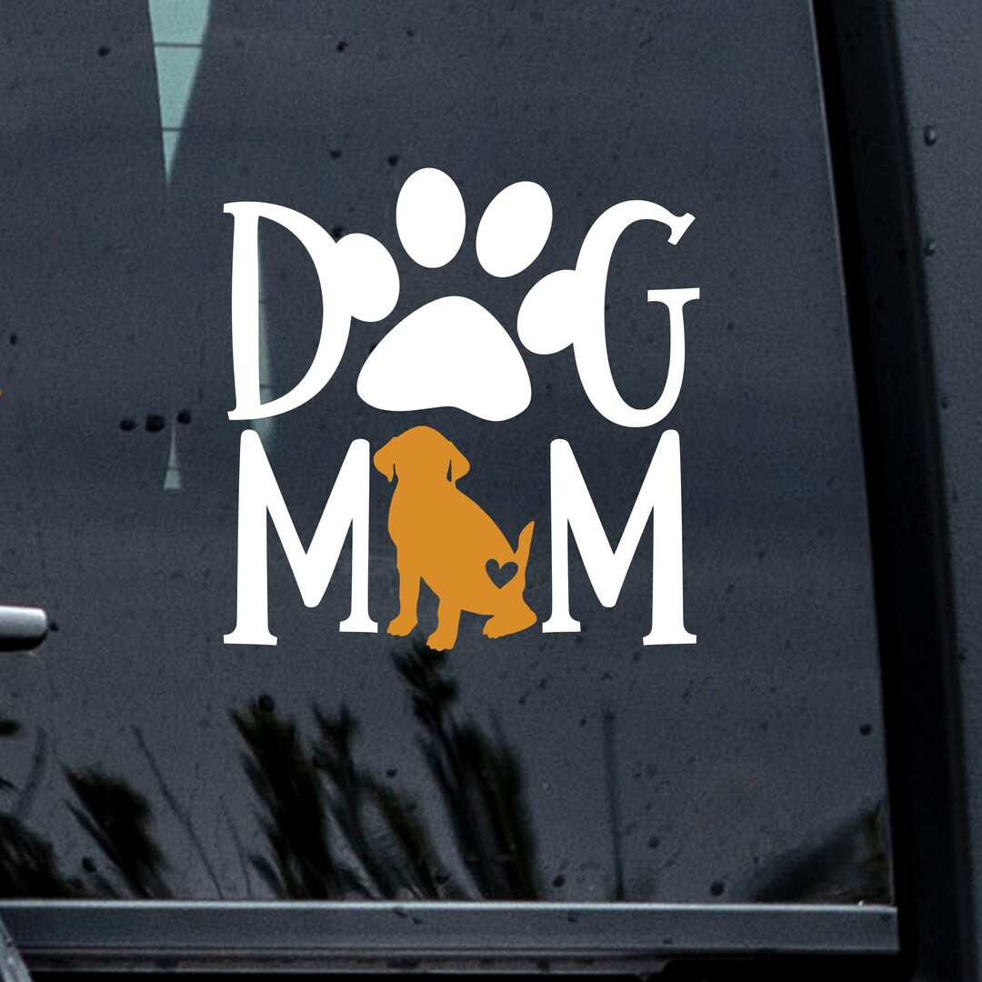 Beagle Dog Mom Decal Beagle Decal Dog Decal Dog Lover Etsy