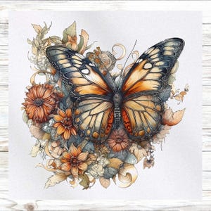 Printed Fabric Panel - Butterfly Fabric Panel - Quilt Panel - Quilting Fabric - Print on Fabric - Small Quilt Panel -Panel for Quilting