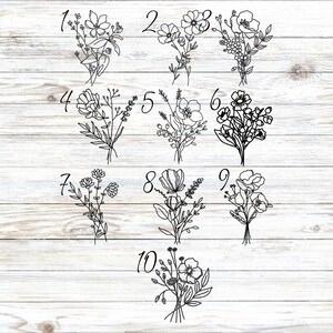 Floral Bouquet Decal, Floral Car Decal, Magnolia, Simple flower decal, Floral Decal, Flower Vinyl Decal, Flower Decal, Feminine Decal