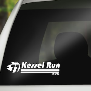 Kessel Run Decal, Millennium Falcon Decal, Parsec Sticker