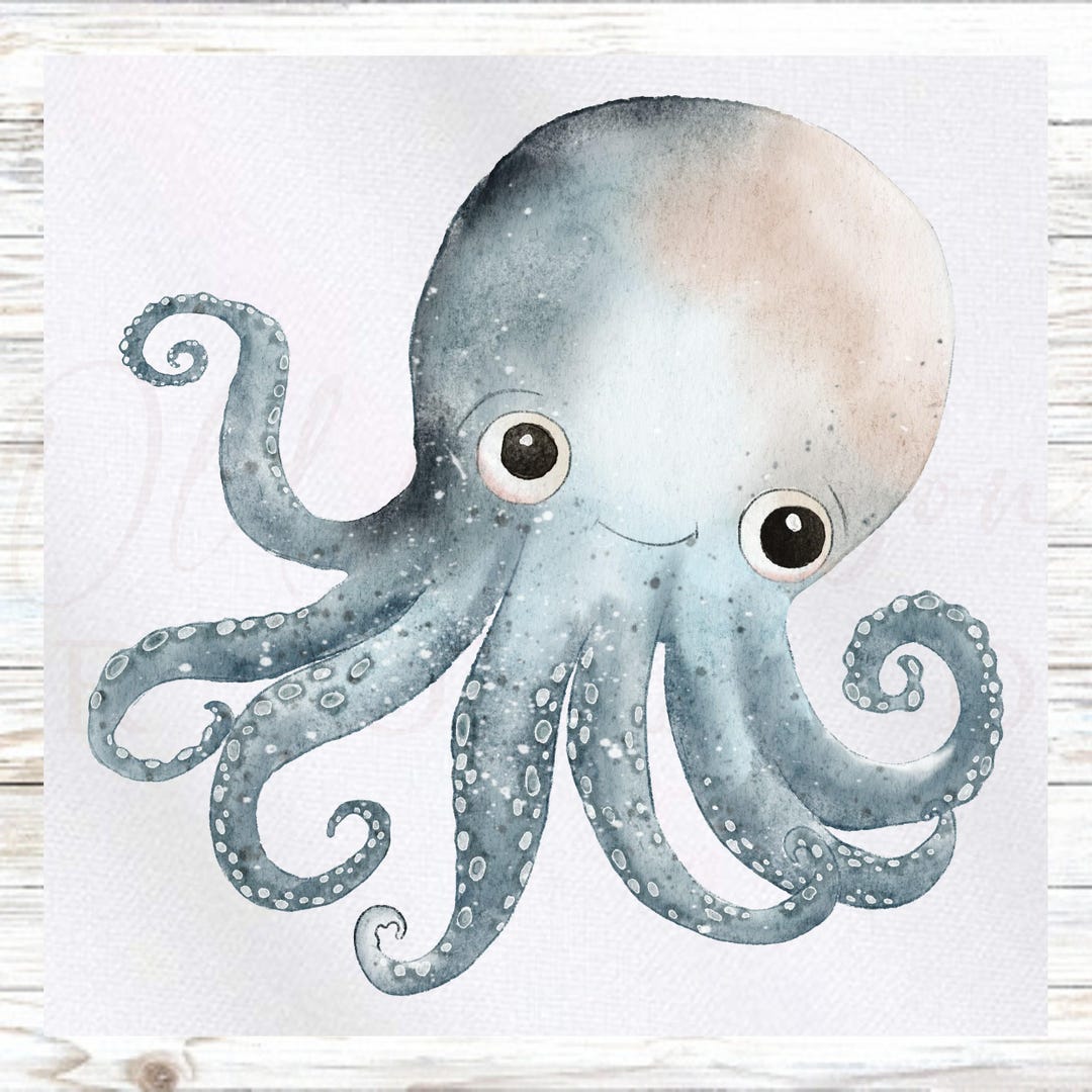 Octopus Fa Ric Panel Ocean Themed Fabric Panel - Octopus Fabric Panel - Quilt Panel ...