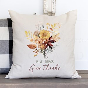 Fall Pillow Cover - Fall Throw Pillow - Pillow Cover - Fall Decorating - Decorative Pillow - Fall Home Decor - Farmhouse Fall - Fall Flowers