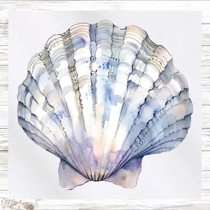 Ocean Themed Fabric Panel - Seashell Fabric Panel- Quilt Panel - Quilting Fabric - Print on Fabric - Small Quilt Panel - Panel for Quilting
