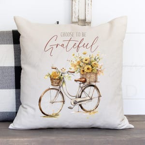 Fall Pillow Cover - Fall Throw Pillow - Pillow Cover - Fall Decorating - Decorative Pillow - Fall Home Decor - Farmhouse Fall - Fall Flowers