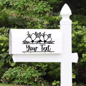 Personalized Mailbox Decal, Magnolia Border Mailbox Decal, Mailbox Decal, Mailbox Numbers, Mailbox Sticker, Address Sticker, Address Decal