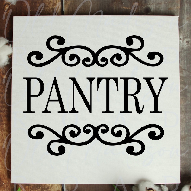 Pantry Decal, Wall Decor, Door Decor, Pantry Stickers, Sign Making ...