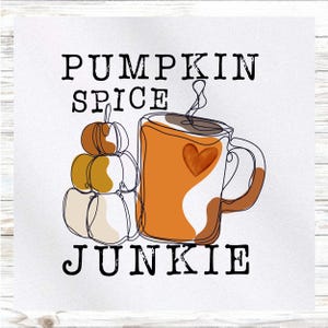 Fall Fabric Panel - Pumpkin Spice Fabric Panel - Quilt Panel - Quilting Fabric - Print on Fabric - Small Quilt Panel - Panel for Quilting