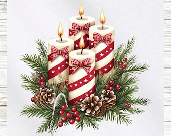 Christmas Fabric Panel - Candy Canes Fabric Panel - Quilt Panel - Quilting Fabric - Print on Fabric - Small Quilt Panel-Panel for Quilting