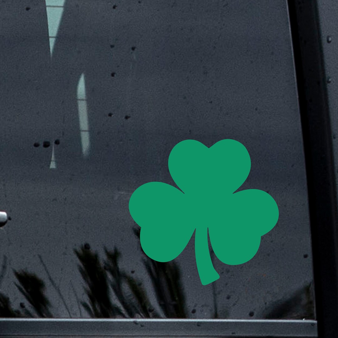 4 Leaf Clover Decal, Celtic Sticker, Shamrock Decal, Four Leaf Clover ...