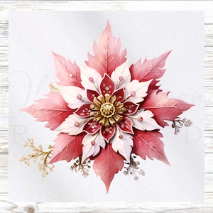 Kerststofpaneel - roze kerststofpaneel - quiltpaneel - quiltstof - print op stof - klein quiltpaneel - paneel voor quilten