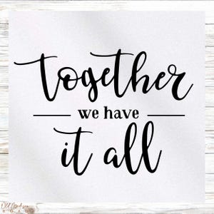 Together We Have It All Fabric Panel - Fabric Panel - Quilt Panel - Quilting Fabric - Print on Fabric-Small Quilt Panel-Panel for Quilting