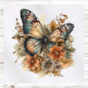 Printed Fabric Panel - Butterfly Fabric Panel - Quilt Panel - Quilting Fabric - Print on Fabric - Small Quilt Panel -Panel for Quilting