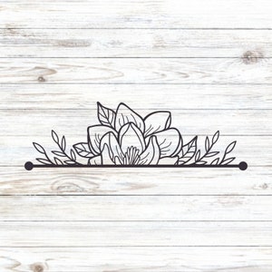 Magnolia Decal, Magnolia Car Decal, Magnolia, Simple flower decal, Floral Decal, Flower Vinyl Decal, Flower Decal