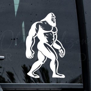 Bigfoot Decal - Bigfoot Sticker - Bigfoot Heart Decal - Vinyl Decal - Camper Decal - Hiking Decal - Car Decal - Truck Decal - Decal
