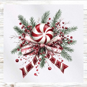 Stoffenpaneel kerst - Stoffenpaneel Candy Canes - Quiltpaneel - Quiltstof - Print op stof - Klein quiltpaneel - paneel voor quilten