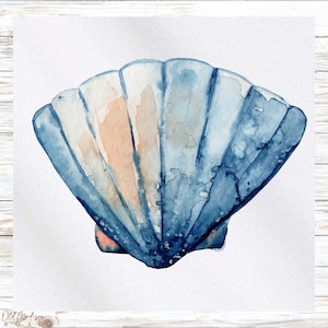 Ocean Themed Fabric Panel - Seashell Fabric Panel- Quilt Panel - Quilting Fabric - Print on Fabric - Small Quilt Panel - Panel for Quilting