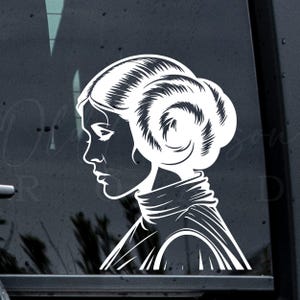 Princess Leia Decal, Star Wars Decal, Jedi Decal, Star Wars Rebel Decal