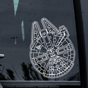 Kessel Run Decal, Millennium Falcon Decal, Parsec Sticker, Han Solo Decal, Star Wars Decal, Millennium Falcon Sticker