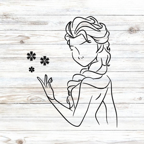 Elsa Decal Etsy