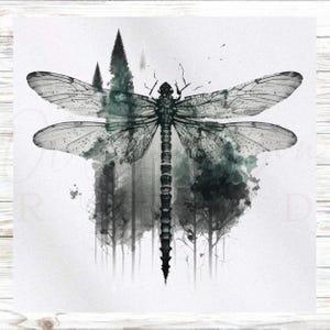 Dragonfly Fabric Panel - Wildlife Fabric Panel - Quilt Panel - Quilting Fabric - Print on Fabric - Small Quilt Panel - Panel for Quilting