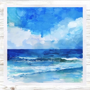 Ocean Scene Themed Fabric Panel - Fabric Panel- Quilt Panel - Quilting Fabric - Print on Fabric - Small Quilt Panel - Panel for Quilting