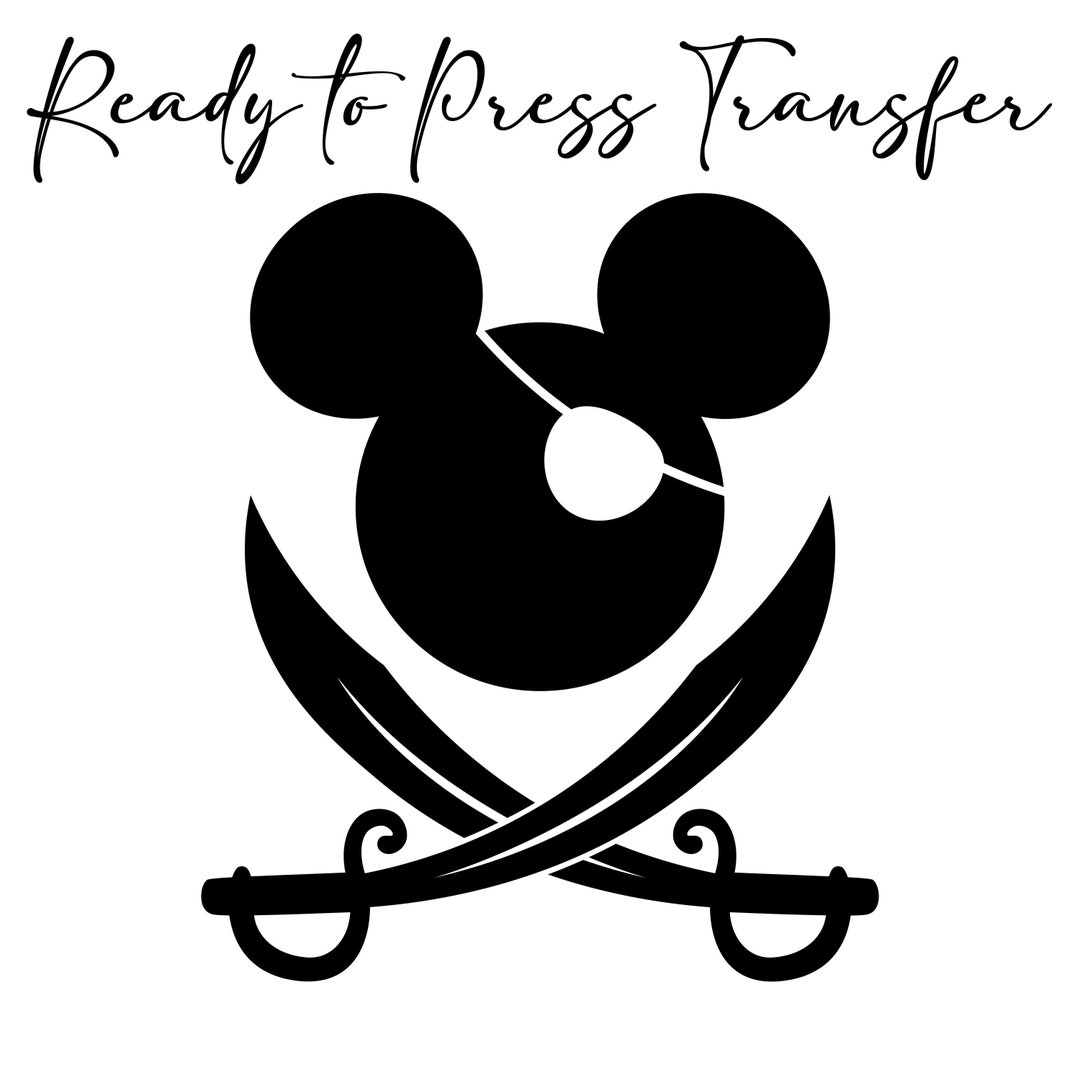 Mickey Iron on Decal Iron on Decal Heat Transfer Vinyl Etsy
