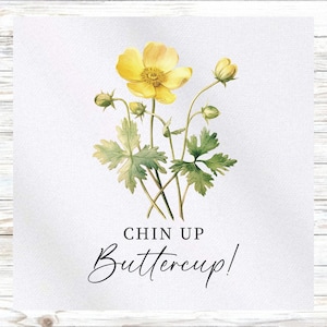 Buttercups Floral Fabric Panel - Fabric Panel - Quilt Panel - Quilting Fabric - Print on Fabric - Small Quilt Panel - Panel for Quilting