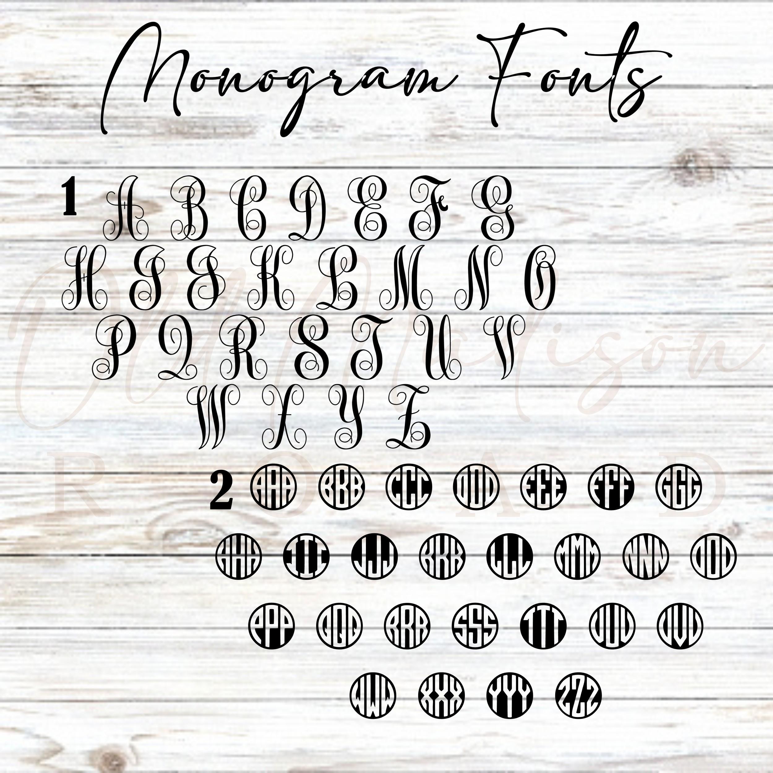 Autograph Monogram Monogram, Monogram Sticker, Monogram Car Decal, Custom Decal ...